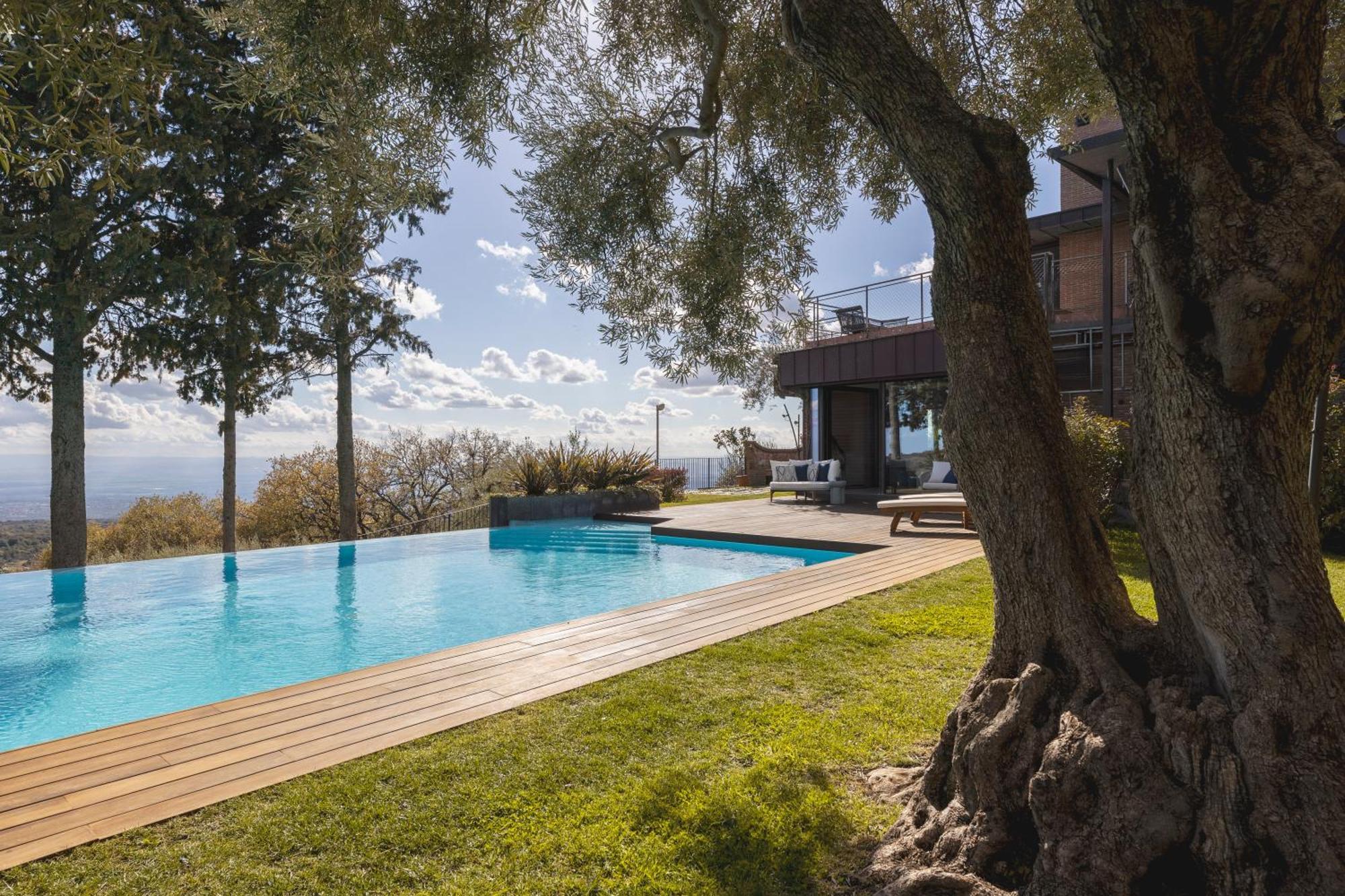 Scialaj Villa Di Lusso Sull'Etna Con Piscina E Vista Mare Ragalna エクステリア 写真
